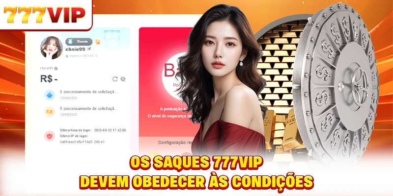 Retirar dinheiro 777VIP devem obedecer às condições