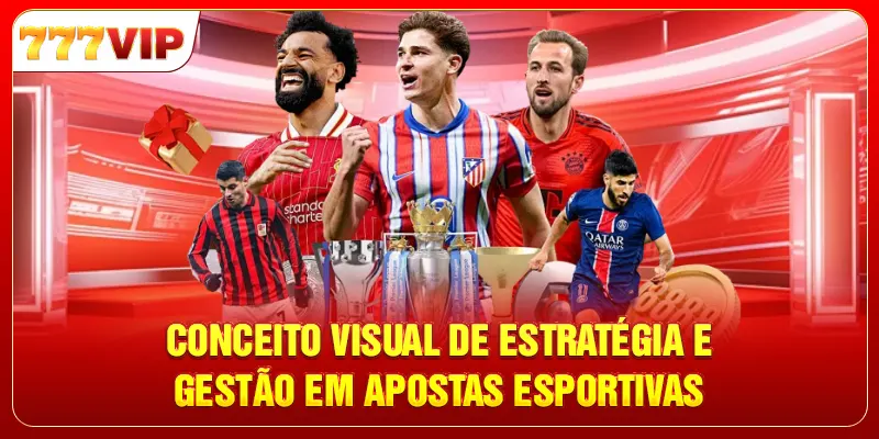 Conceito visual de estratégia e gestão em apostas esportivas
