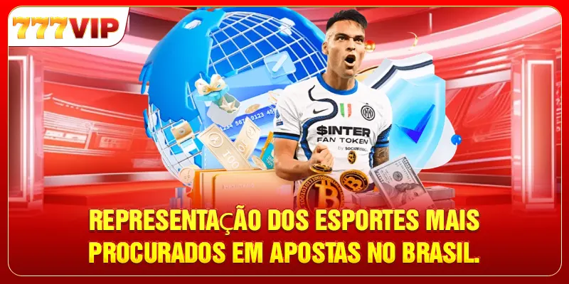 Representação dos esportes mais procurados em apostas no Brasil